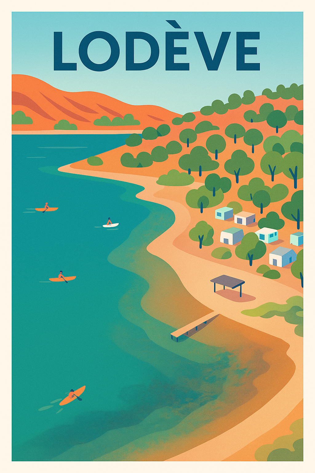 Affiche de Lodève - Évasion au bord de l'eau