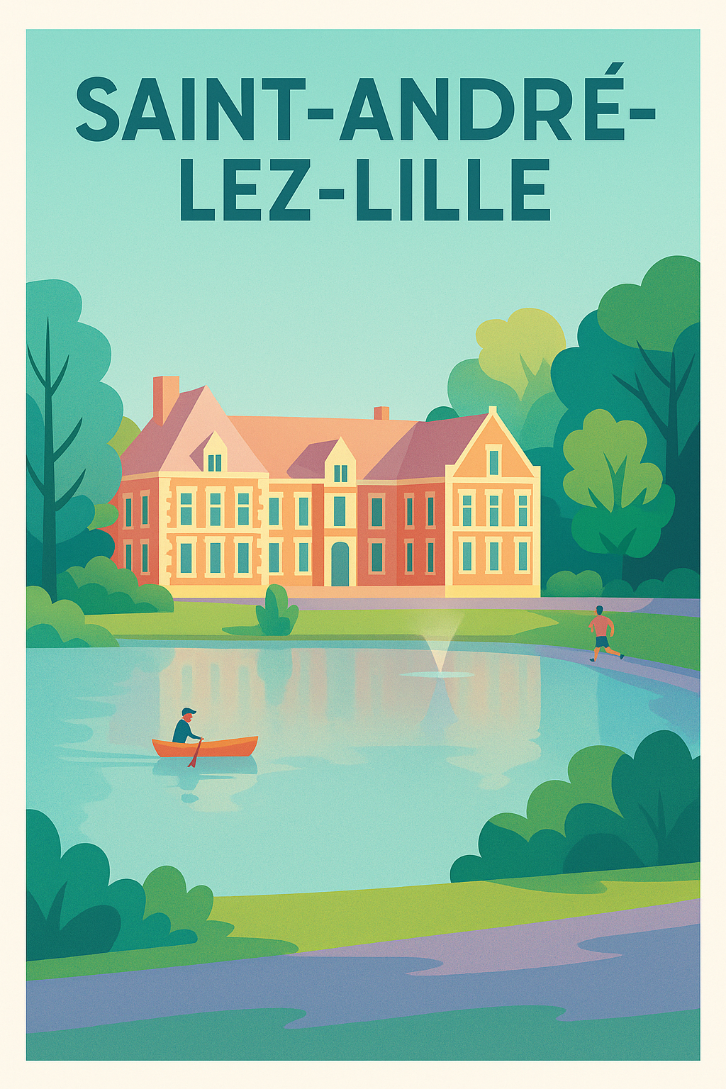 Affiche de Saint-André-lez-Lille - Sérénité au bord de l'eau