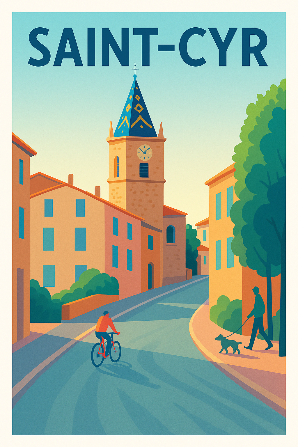 Affiche de Saint-Cyr - Instant de vie en douceur au cœur du village