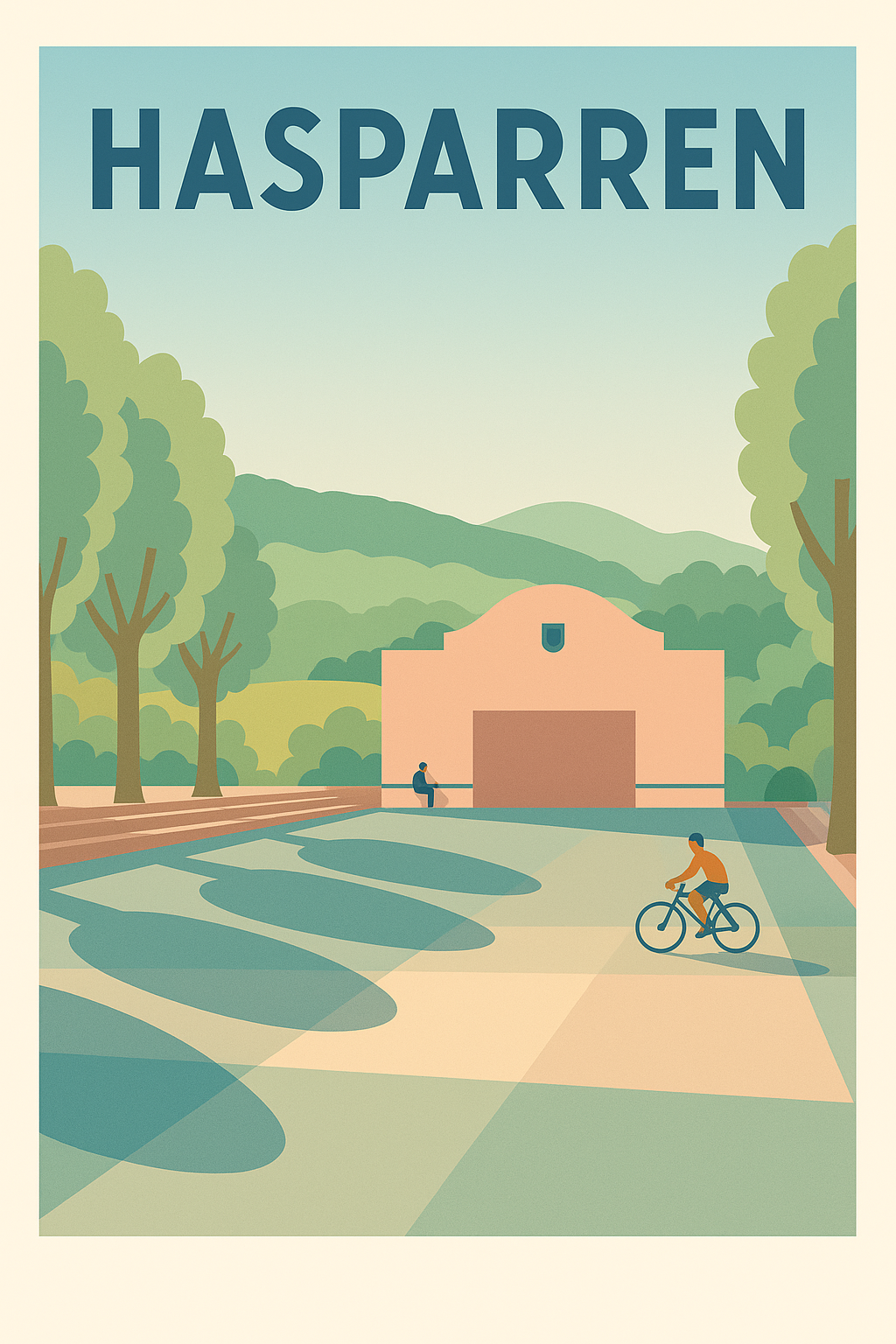 Affiche de Hasparren - Un havre de paix entre nature et patrimoine