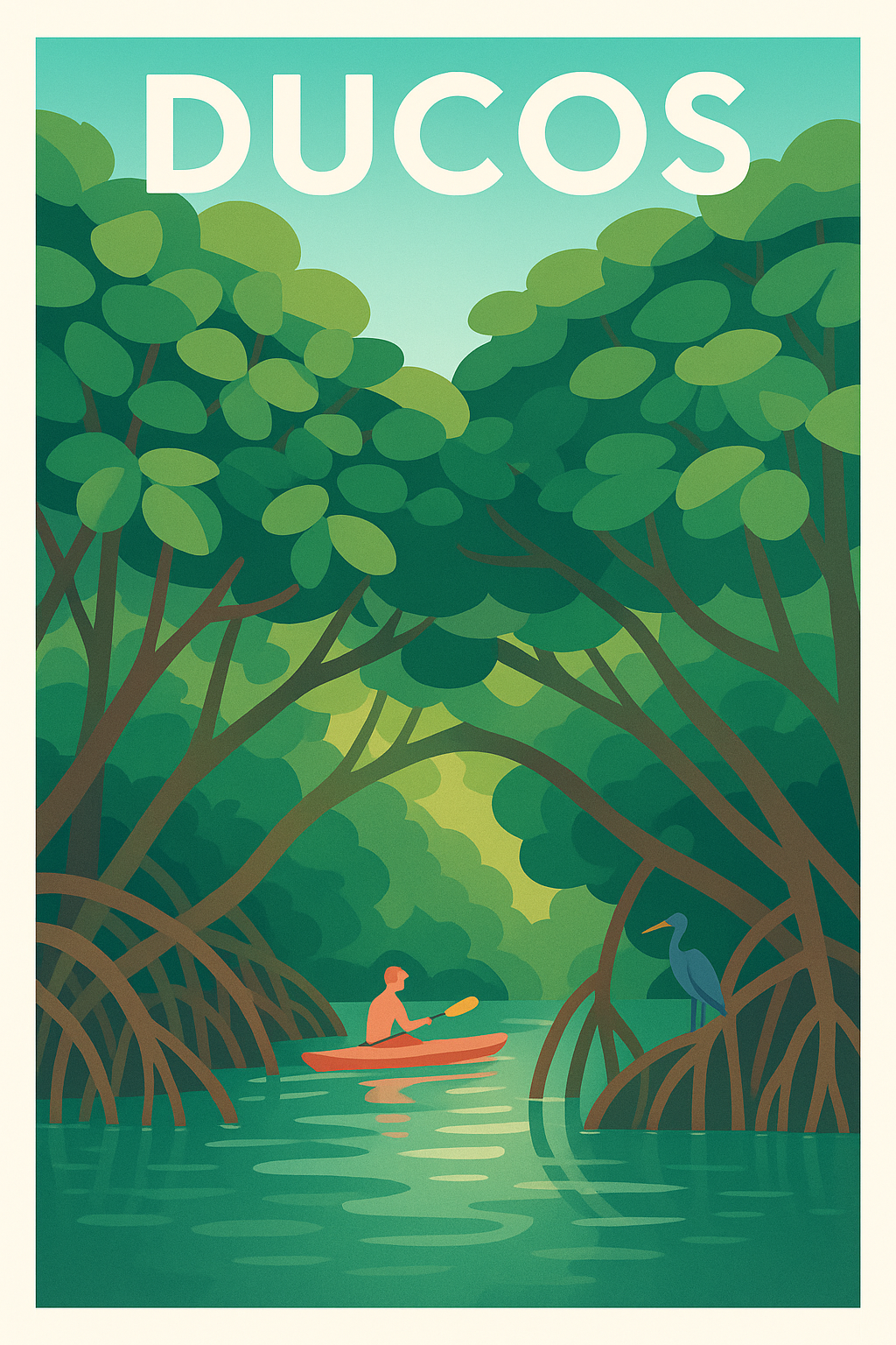 Affiche de Ducos - Évasion au cœur de la nature tropicale