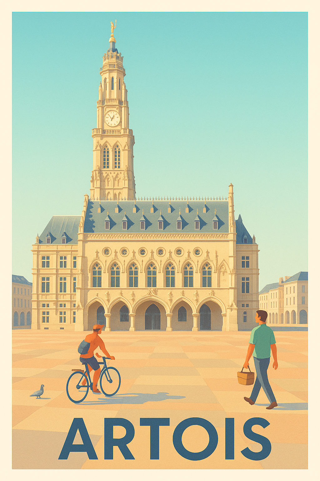 Affiche Artois — Intemporelle élégance au cœur de la ville · poster d'art de Artois