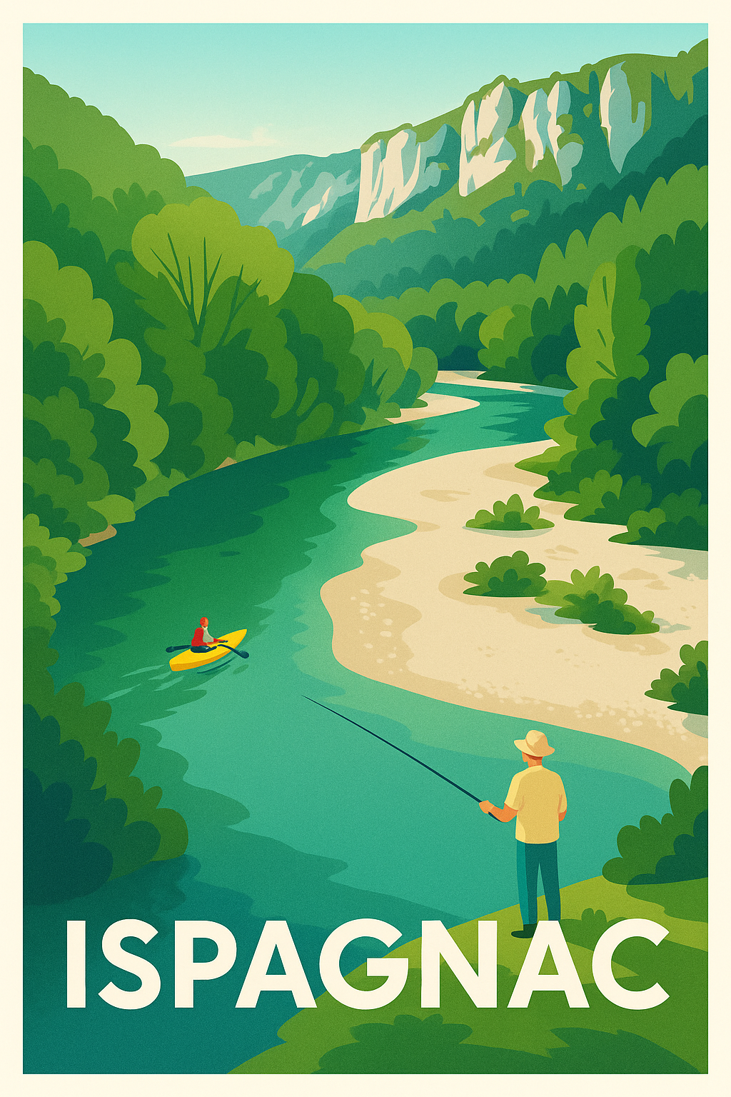 Affiche de Ispagnac - Évasion au fil de l'eau