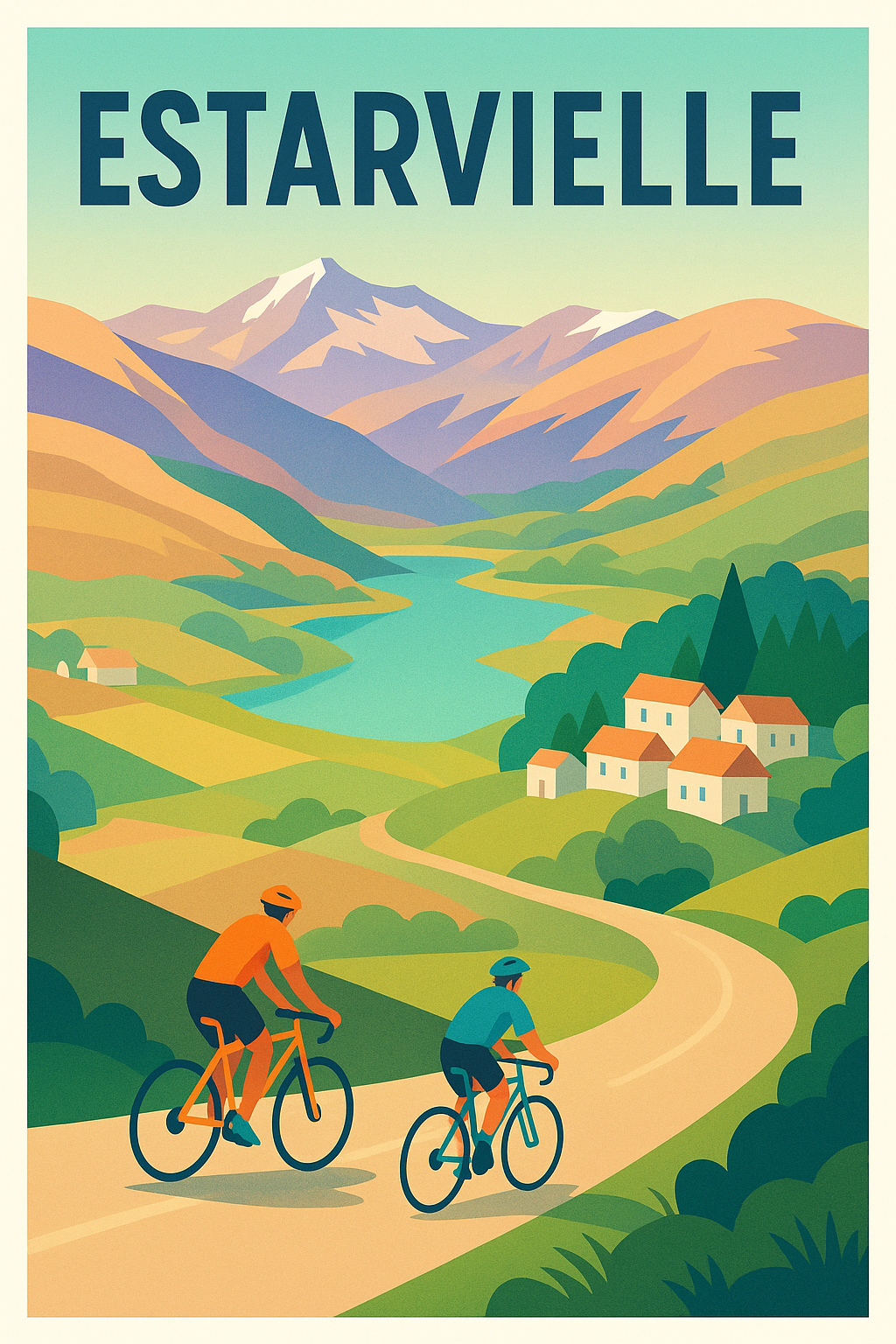 Affiche de Estarvielle - Escapade cycliste en montagne