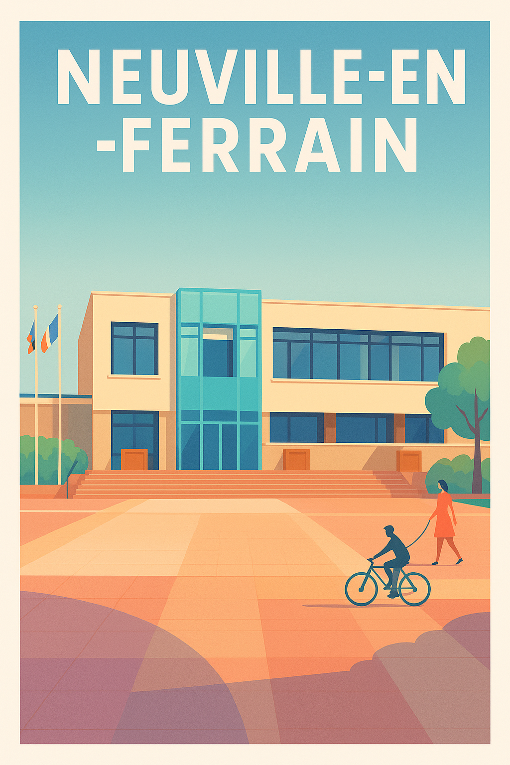 Affiche de Neuville-en-Ferrain - Harmonie urbaine et douceur de vivre