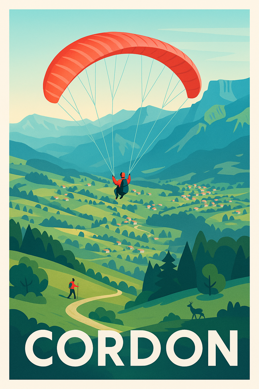 Affiche de Cordon - L'envolée en plein cœur des montagnes