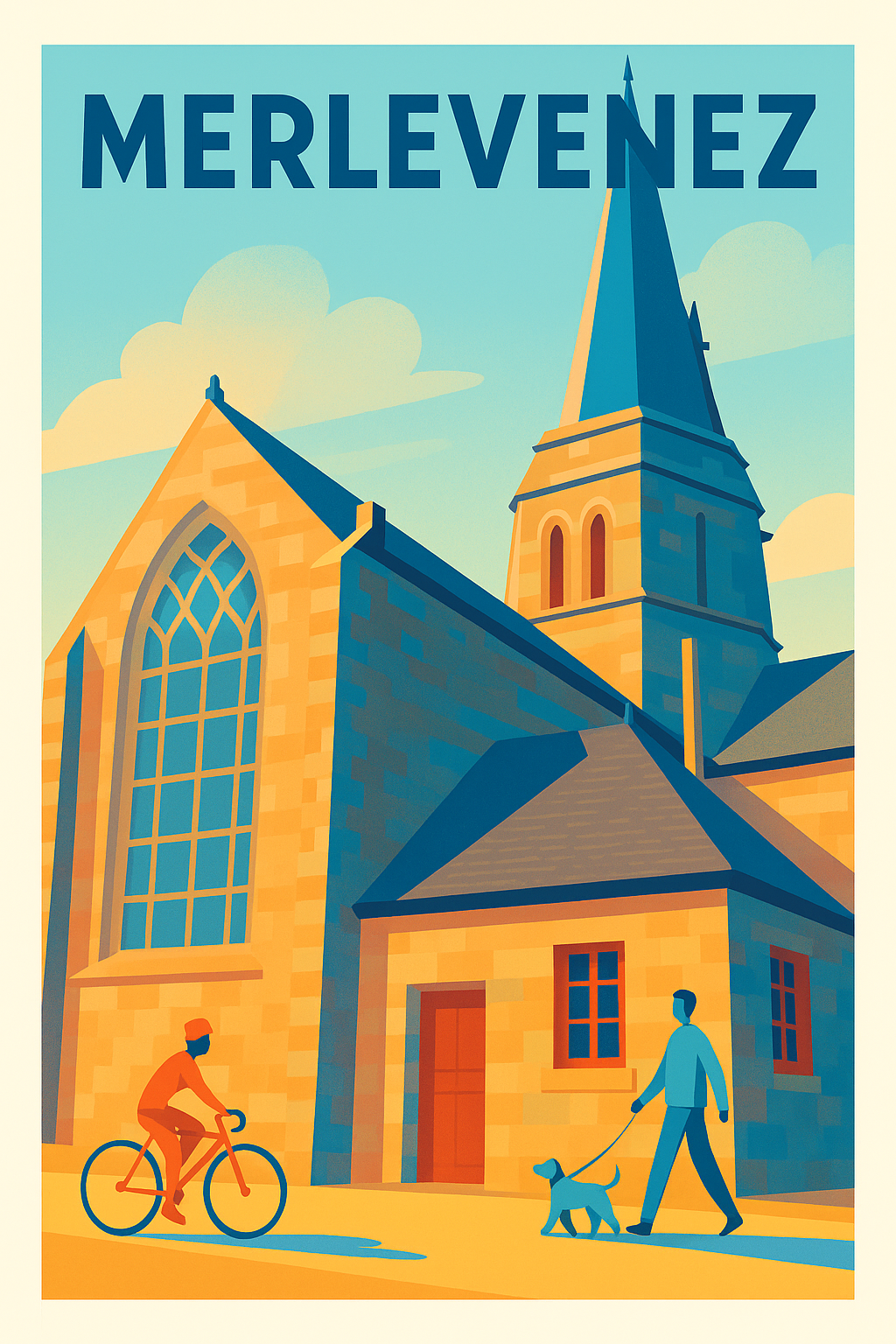 Affiche de Merlevenez - Charme et Sérénité au Cœur de la Bretagne