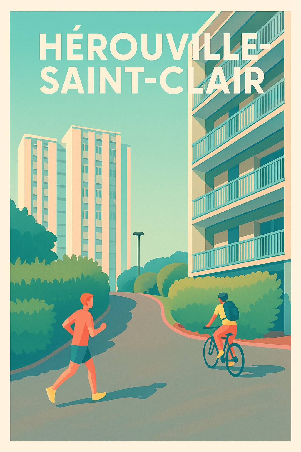 Affiche de Hérouville-Saint-Clair - Vie urbaine et détente en plein air