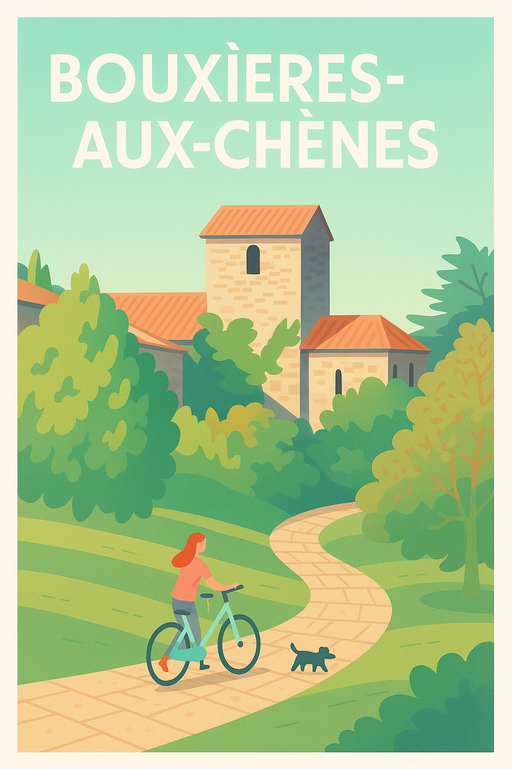 Affiche de Bouxières-aux-Chênes - Charme et nature au cœur de la Lorraine
