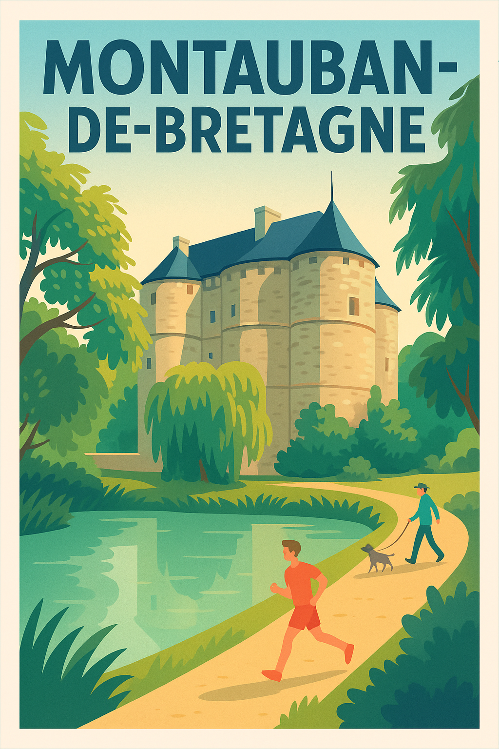 Affiche de Montauban-de-Bretagne - Charme et nature autour du château