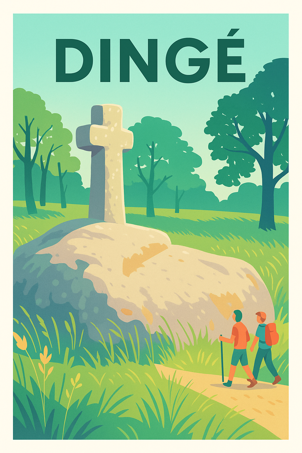 Affiche de Dingé - Escapade nature et patrimoine