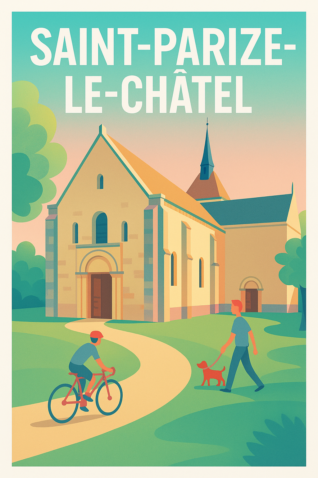 Affiche de Saint-Parize-le-Châtel - L'authenticité à taille humaine