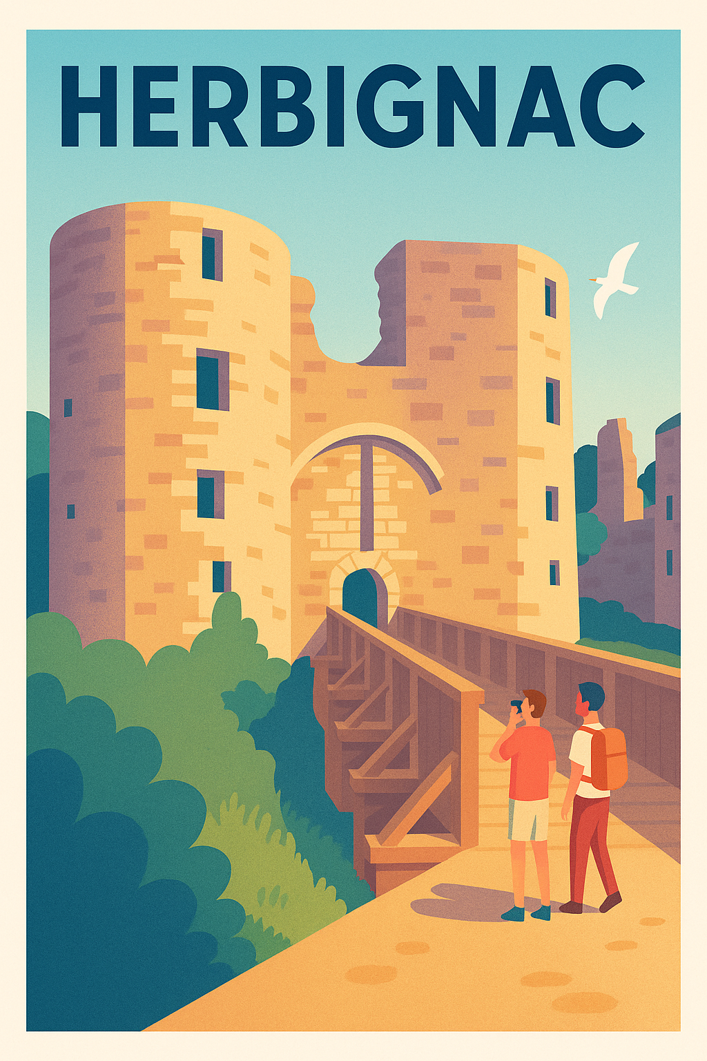 Affiche de Herbignac - Le charme du Château de Ranrouët
