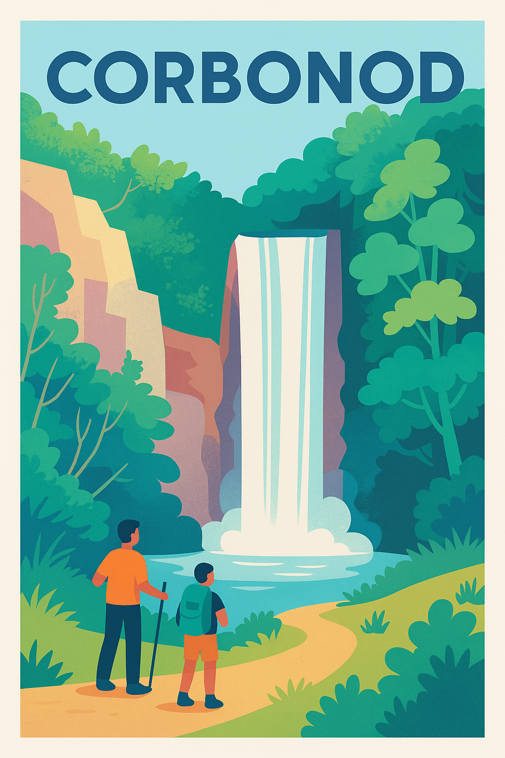 Affiche de Corbonod - Escapade nature au cœur des cascades
