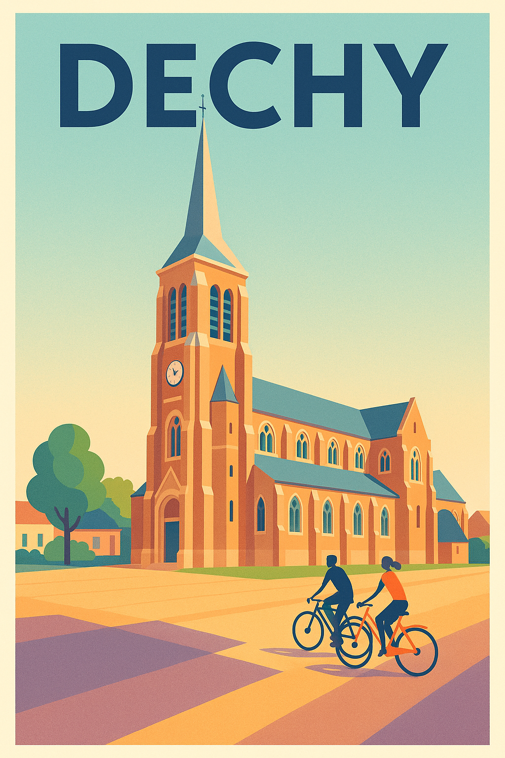 Affiche de Dechy - Une balade à vélo au cœur de la cité