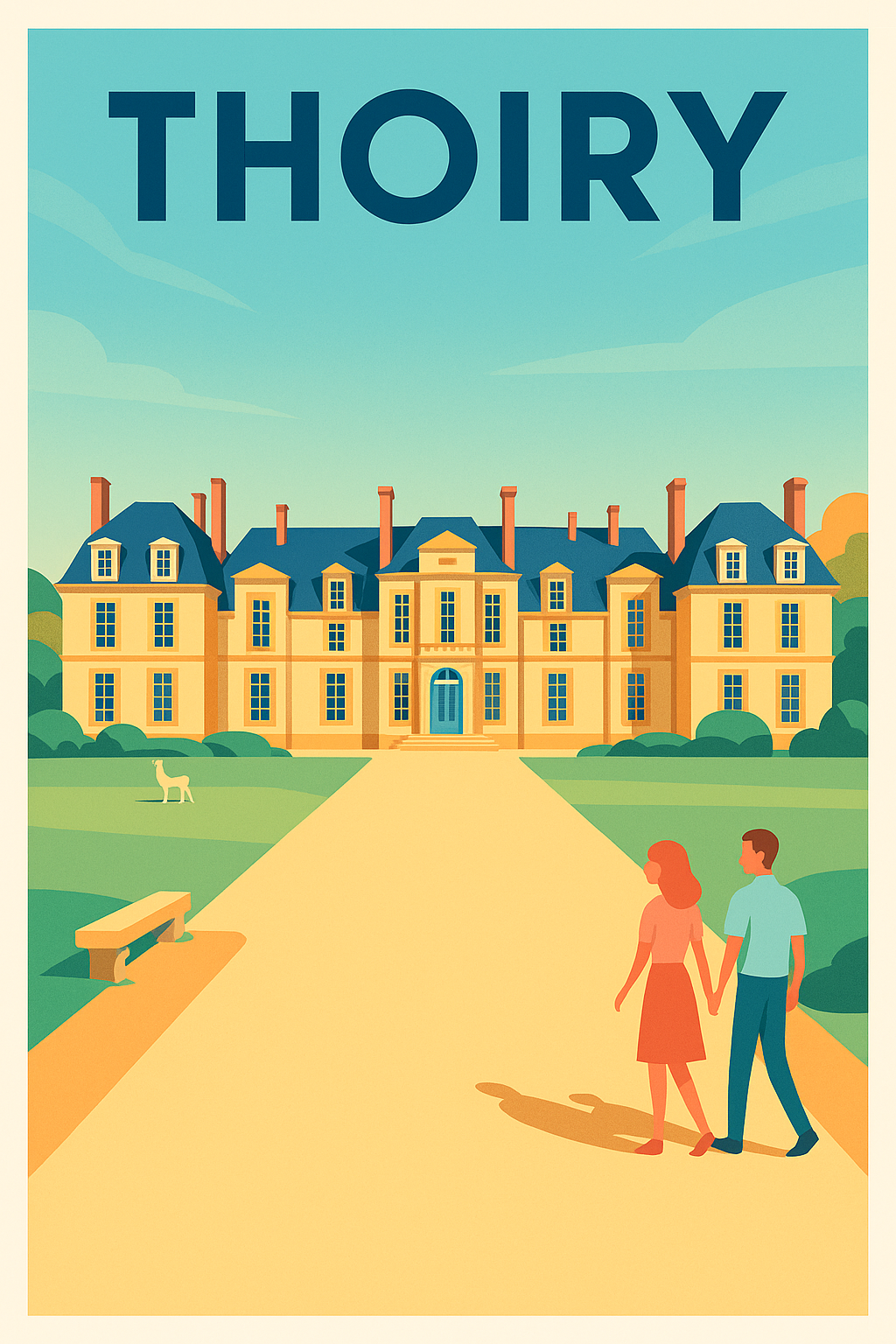 Affiche de Thoiry - Invitation à la sérénité du Château