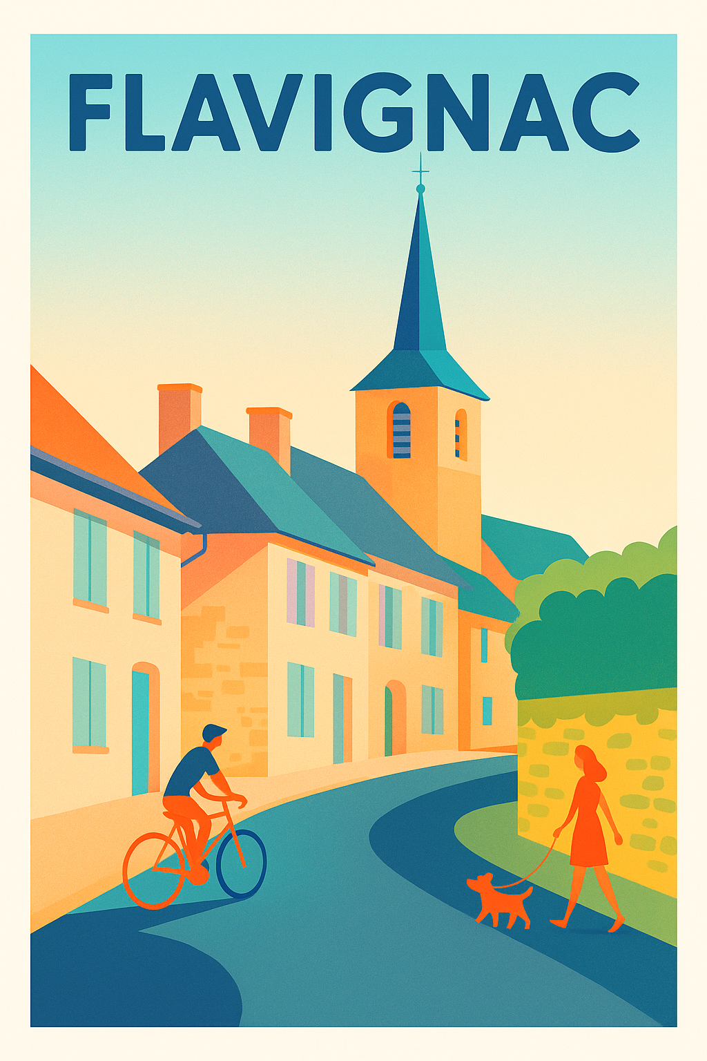 Affiche de Flavignac - Paysages paisibles et charme authentique