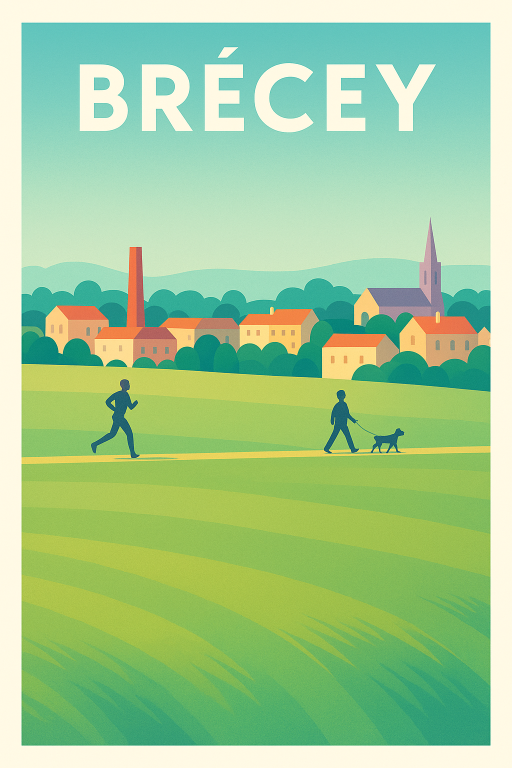 Affiche de Brécey - Charme et sérénité normande