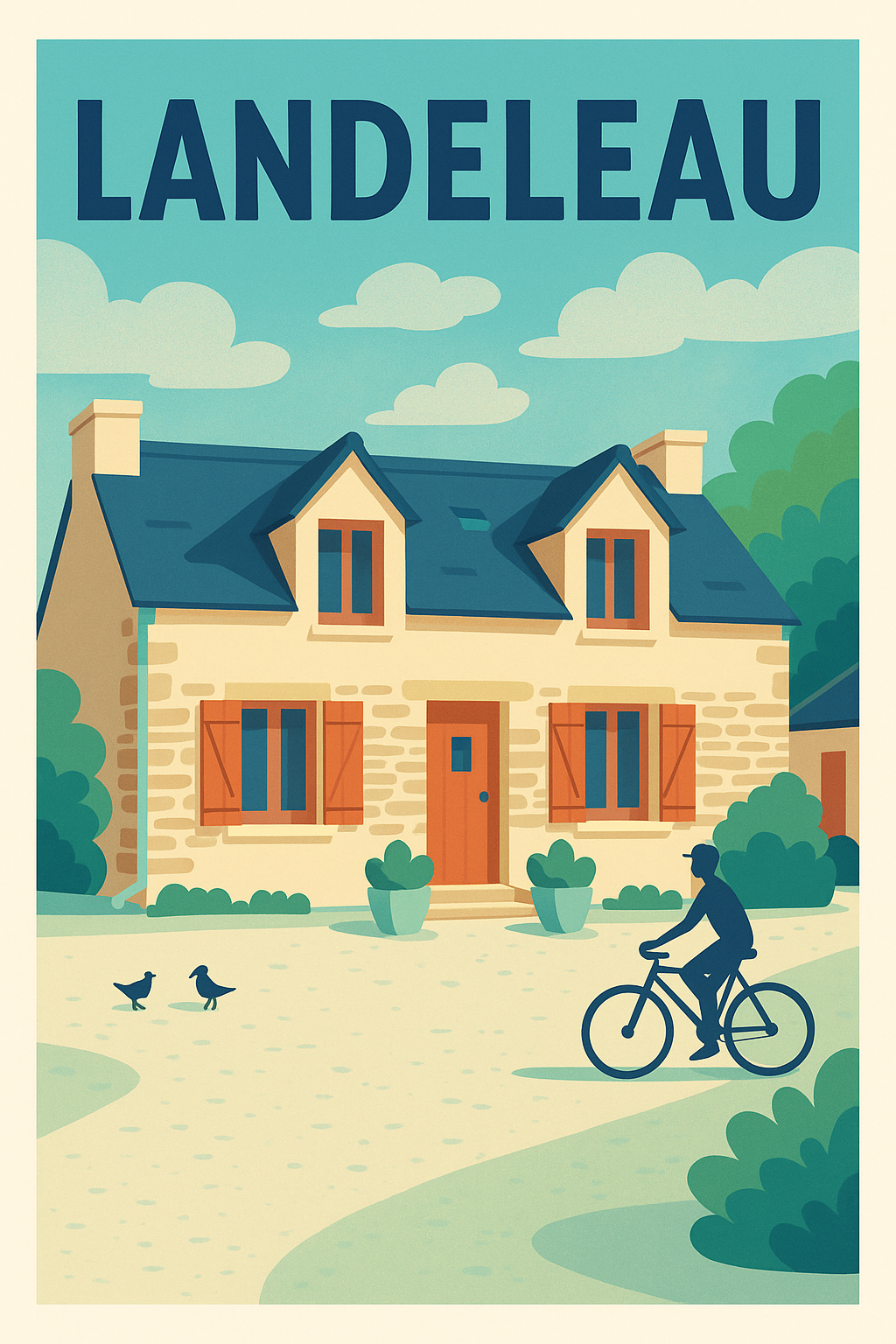 Affiche de Landeleau - Charme et sérénité bretonne