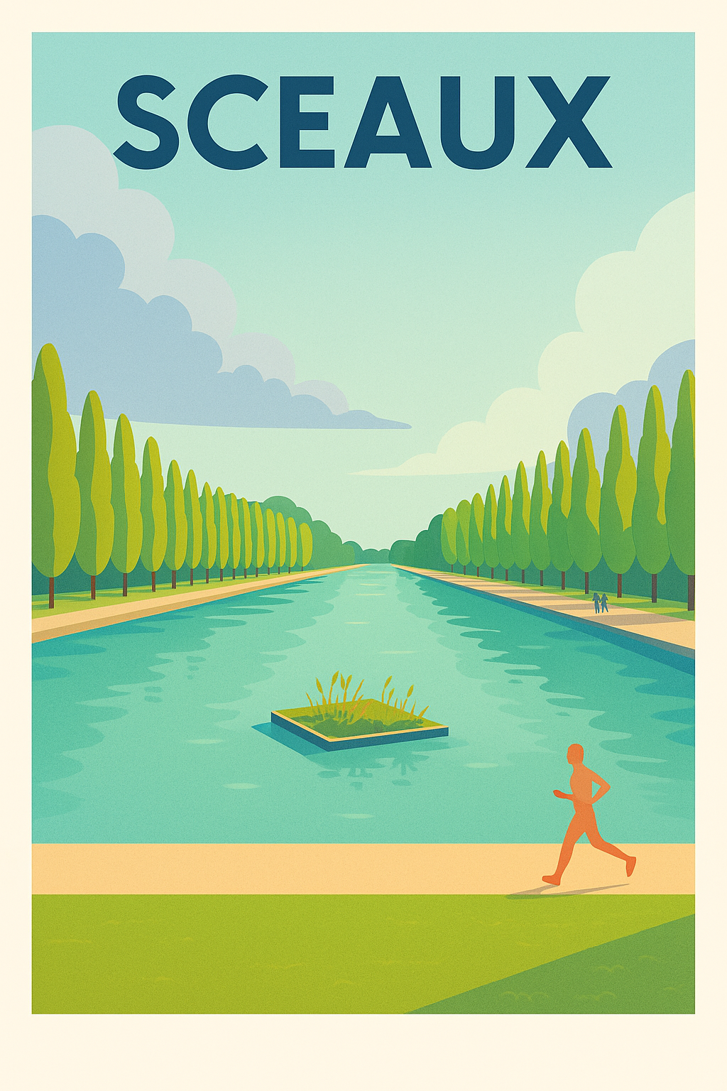 Affiche de Sceaux - Harmonie naturelle et promenade paisible