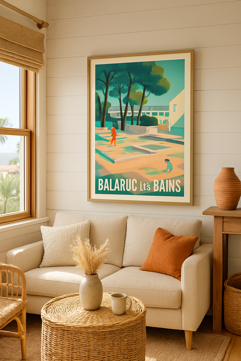 Mise en situation Affiche de Balaruc-les-Bains - Escapade ensoleillée au cœur de la nature