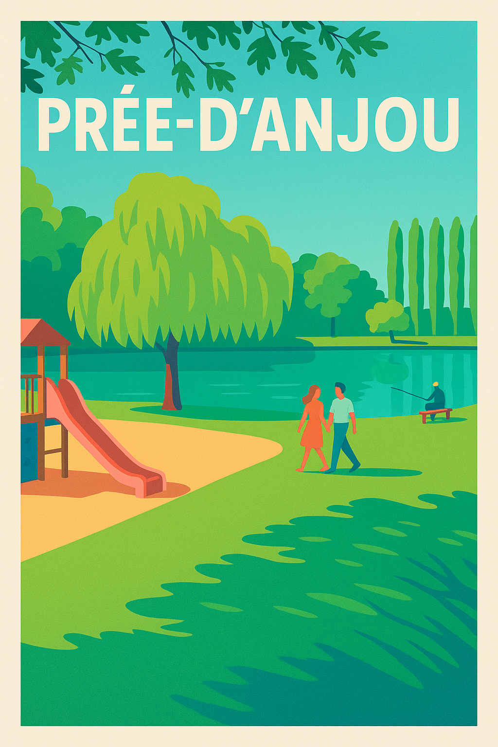Affiche de Prée-d'Anjou - Évasion nature au bord de l'eau