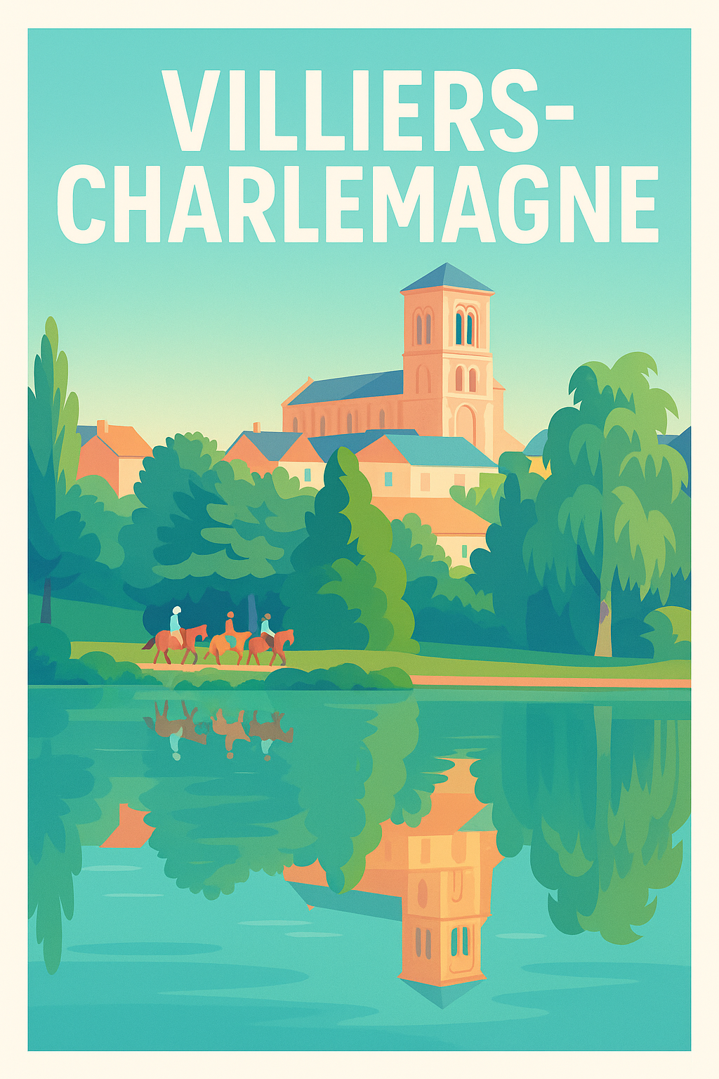 Affiche de Villiers-Charlemagne - Harmonie entre nature et patrimoine