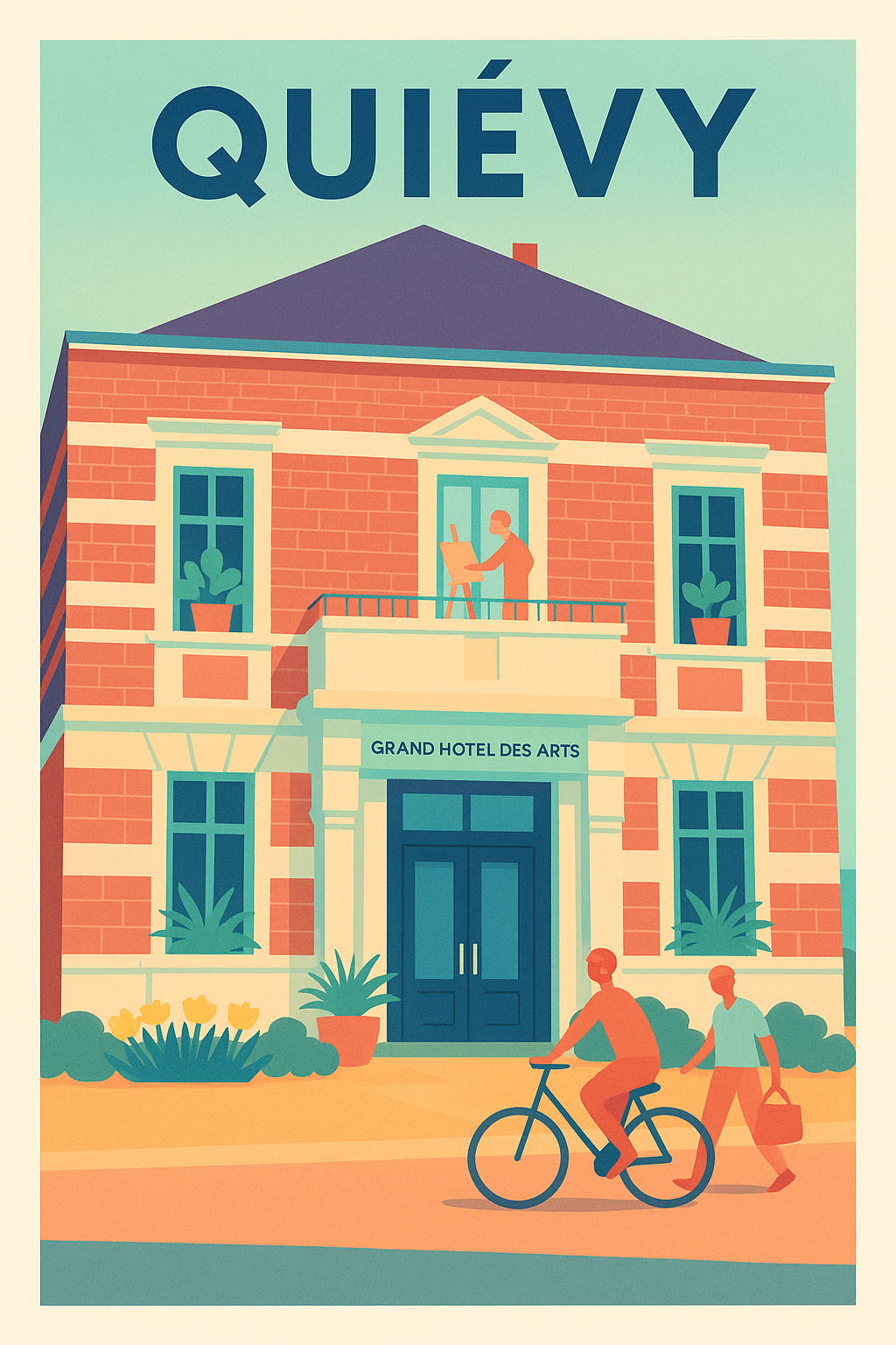 Affiche de Quiévy - Charme artistique et douceur de vivre