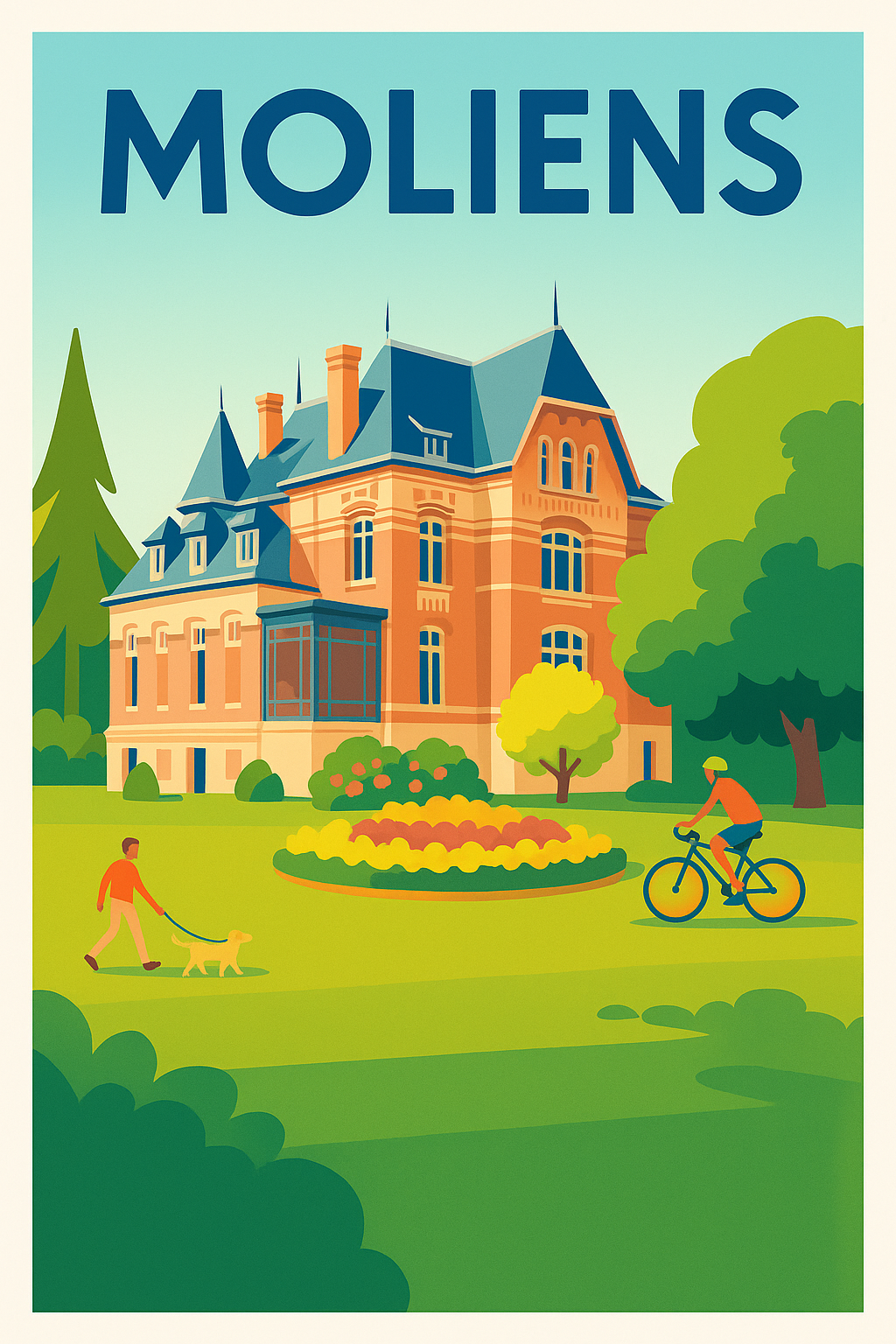 Affiche de Moliens - Un havre de paix aux allures bucoliques