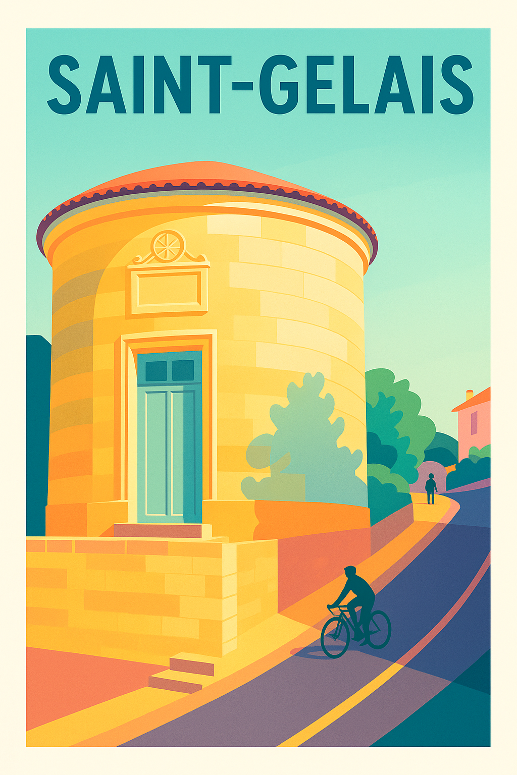 Affiche de Saint-Gelais - Charme paisible et architecture locale