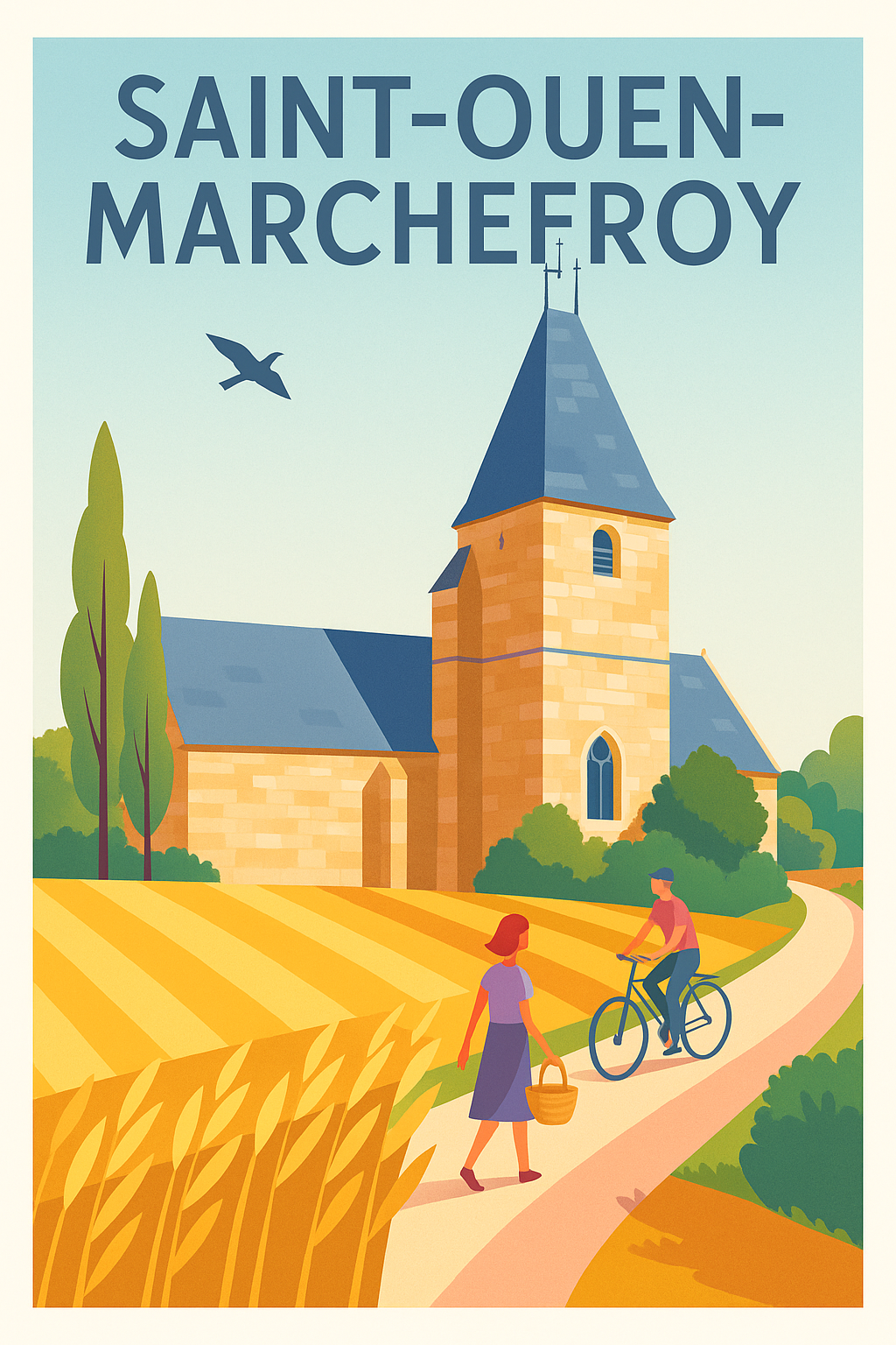 Affiche de Saint-Ouen-Marchefroy - Charme bucolique et authenticité normande