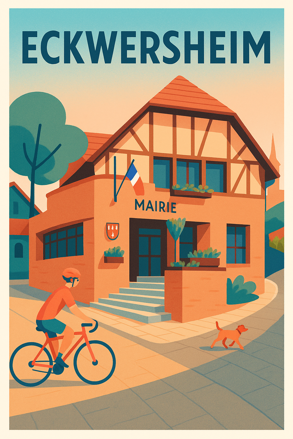 Affiche de Eckwersheim - Charme et sérénité alsacienne