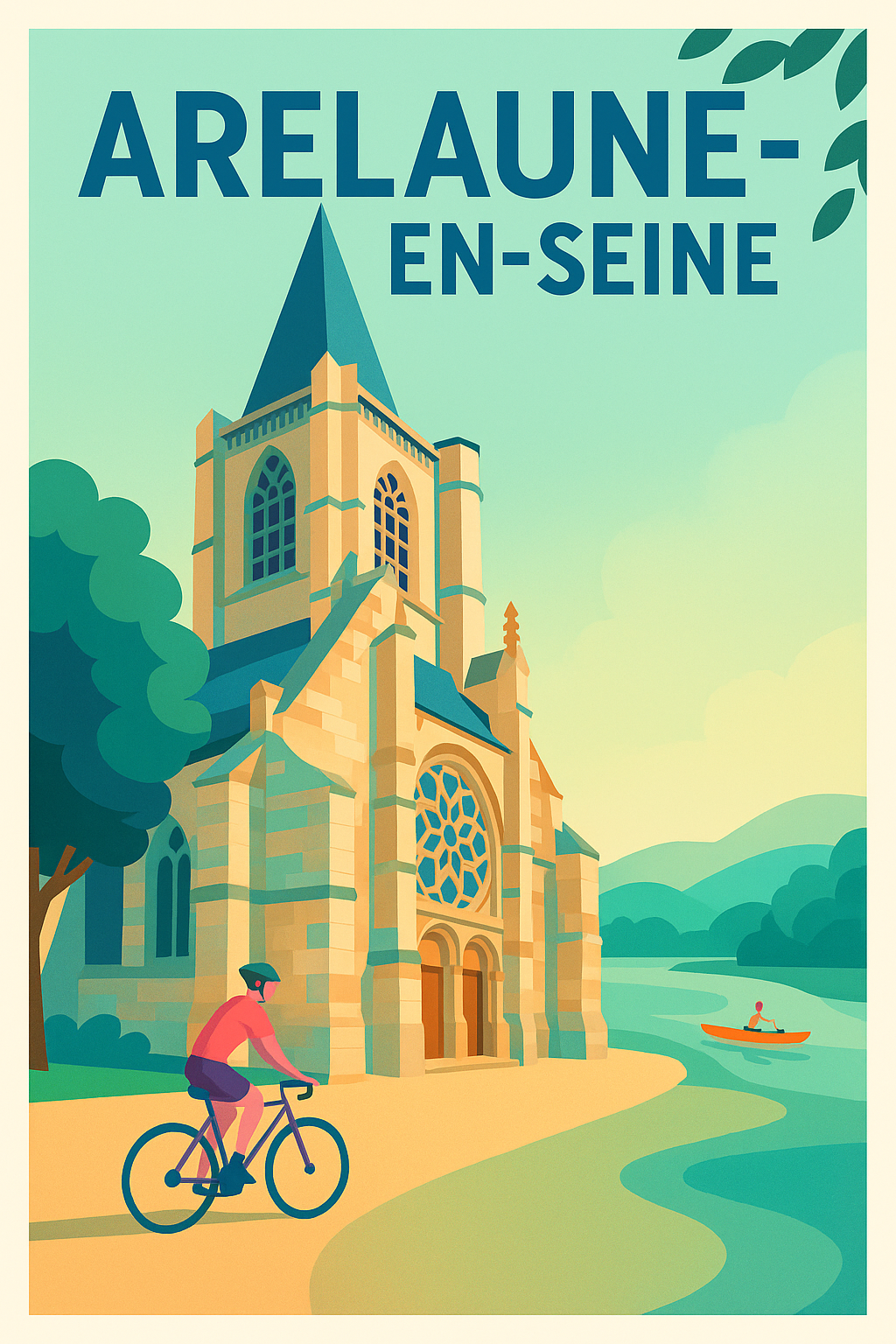 Affiche de Arelaune-en-Seine - Charme historique et nature apaisante