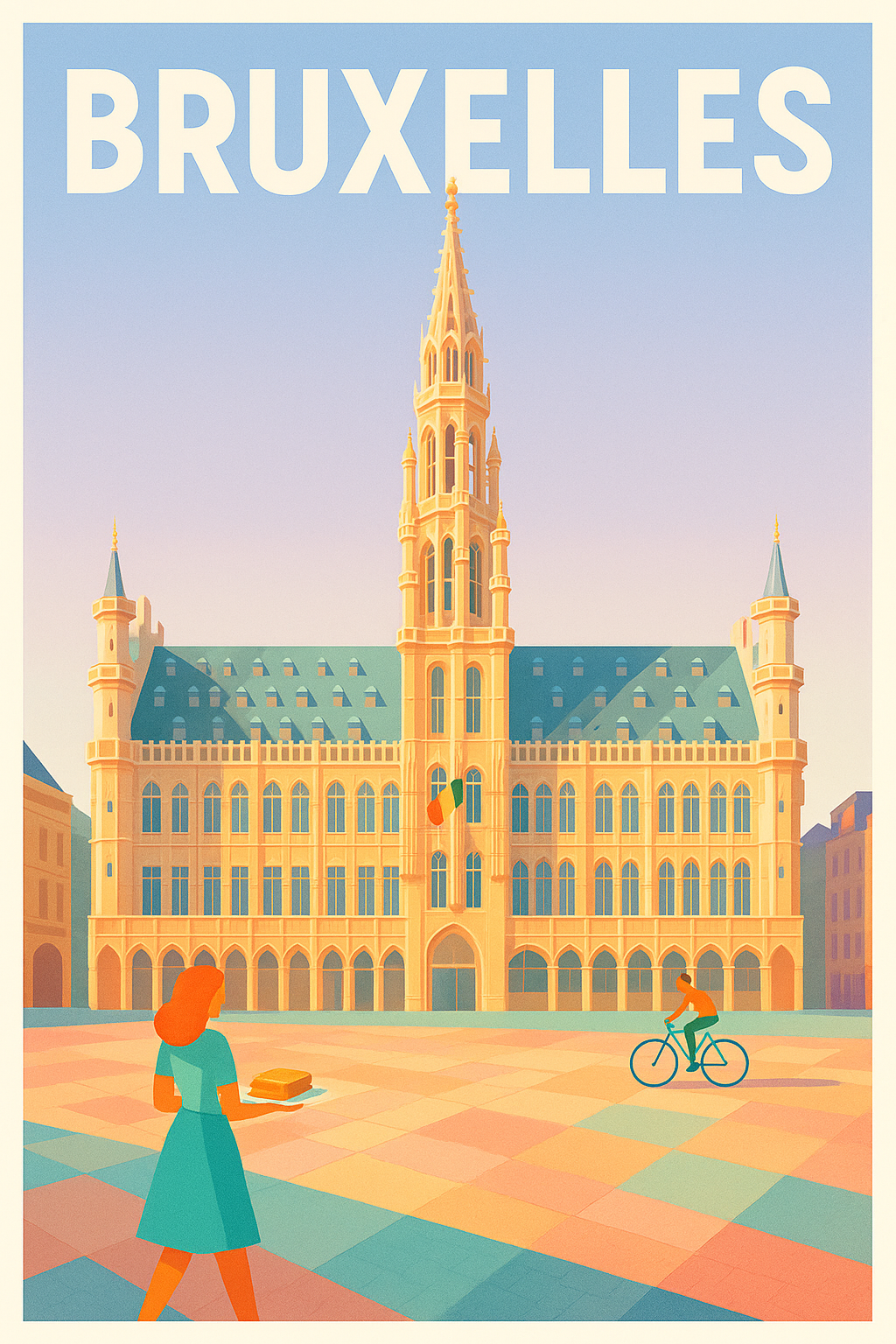Affiche de Bruxelles - L'élégance historique de la Grand-Place