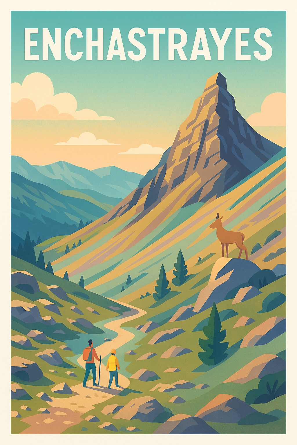 Affiche Enchastrayes — Escapade Nature au Cœur des Alpes · poster d'art de Enchastrayes