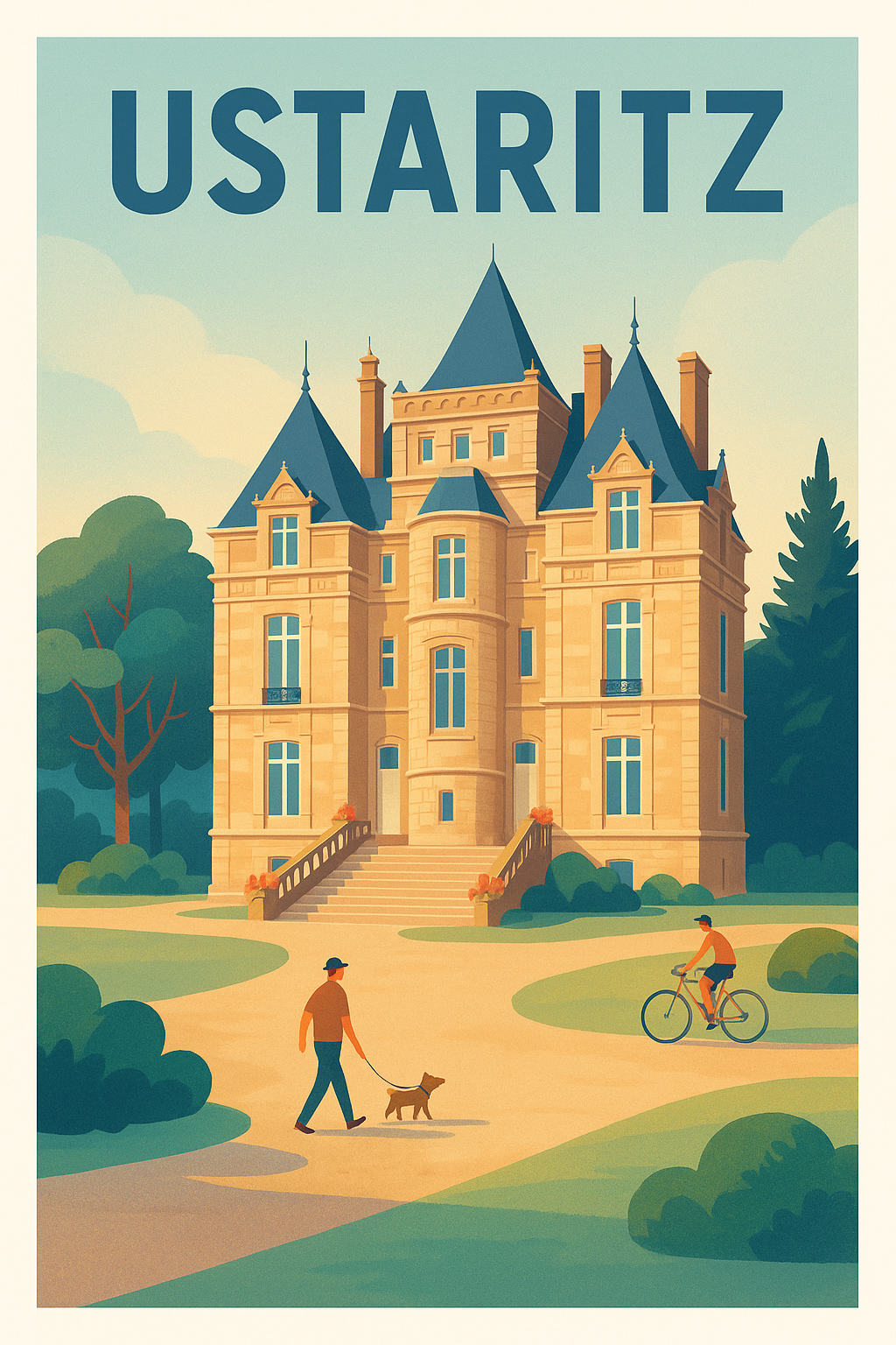 Affiche de Ustaritz - Charme et élégance basque