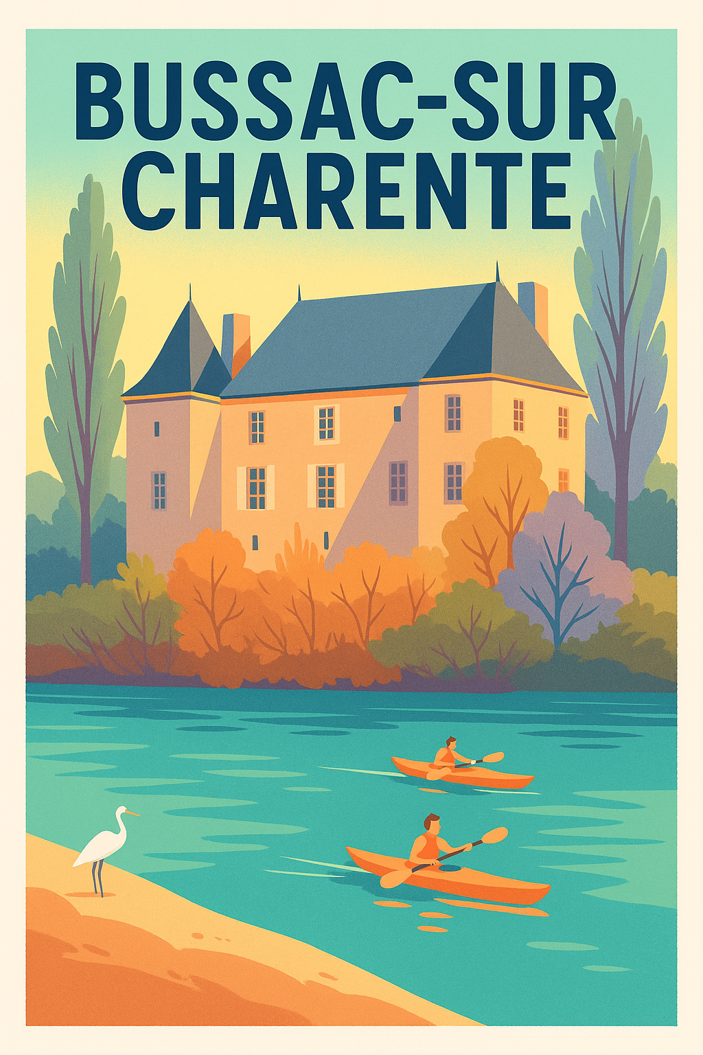 Affiche de Bussac-sur-Charente - Évasion et douceur au fil de l'eau