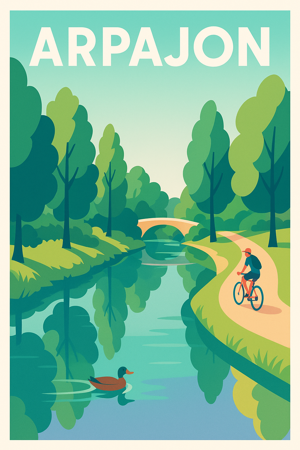 Affiche de Arpajon - Une balade paisible au fil de l'eau
