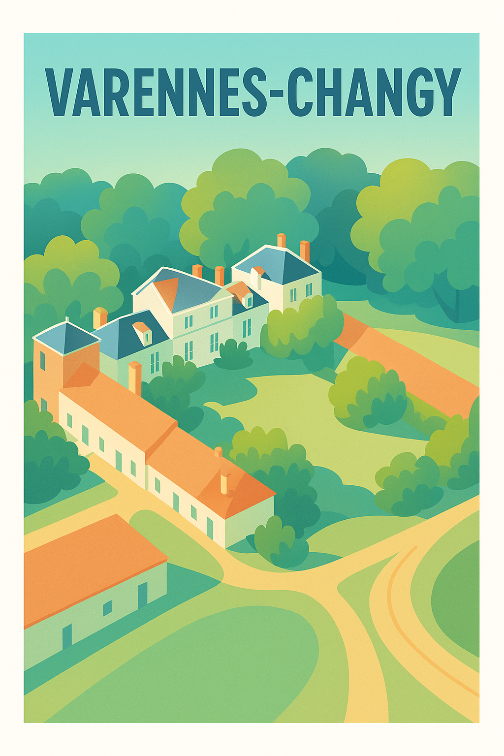 Affiche de Varennes-Changy - Un havre de paix champêtre