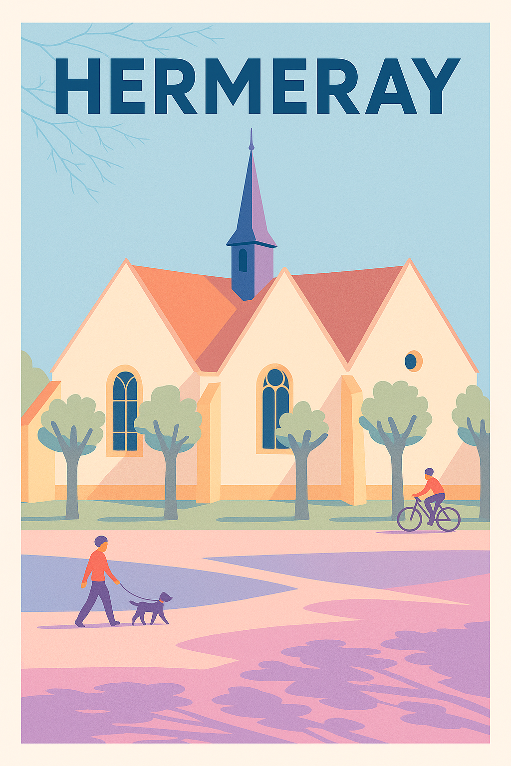 Affiche de Hermeray - Charme bucolique et sérénité villageoise