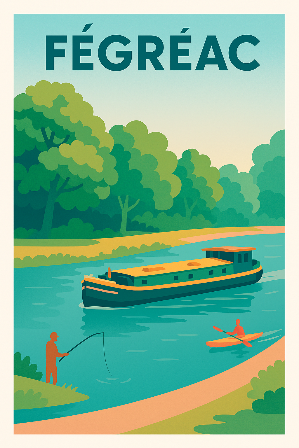 Affiche de Fégréac - Tranquillité au fil de l'eau