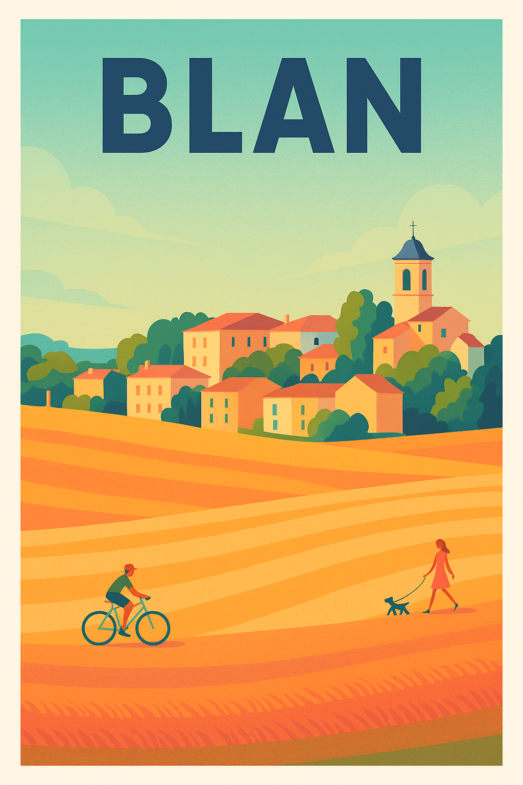 Affiche de Blan - Un charme bucolique en plein soleil