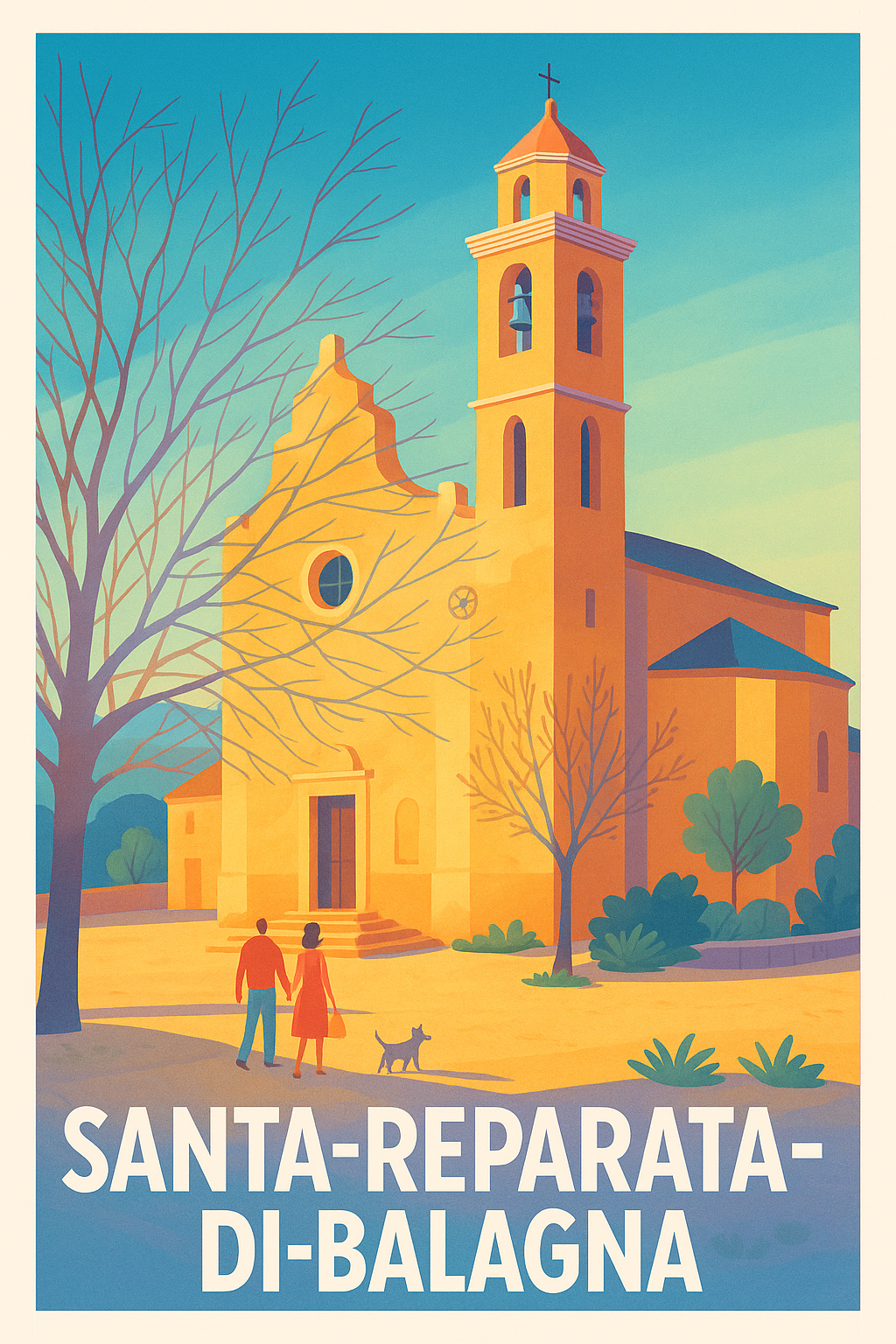 Affiche de Santa-Reparata-di-Balagna - Charme et Sérénité Corse