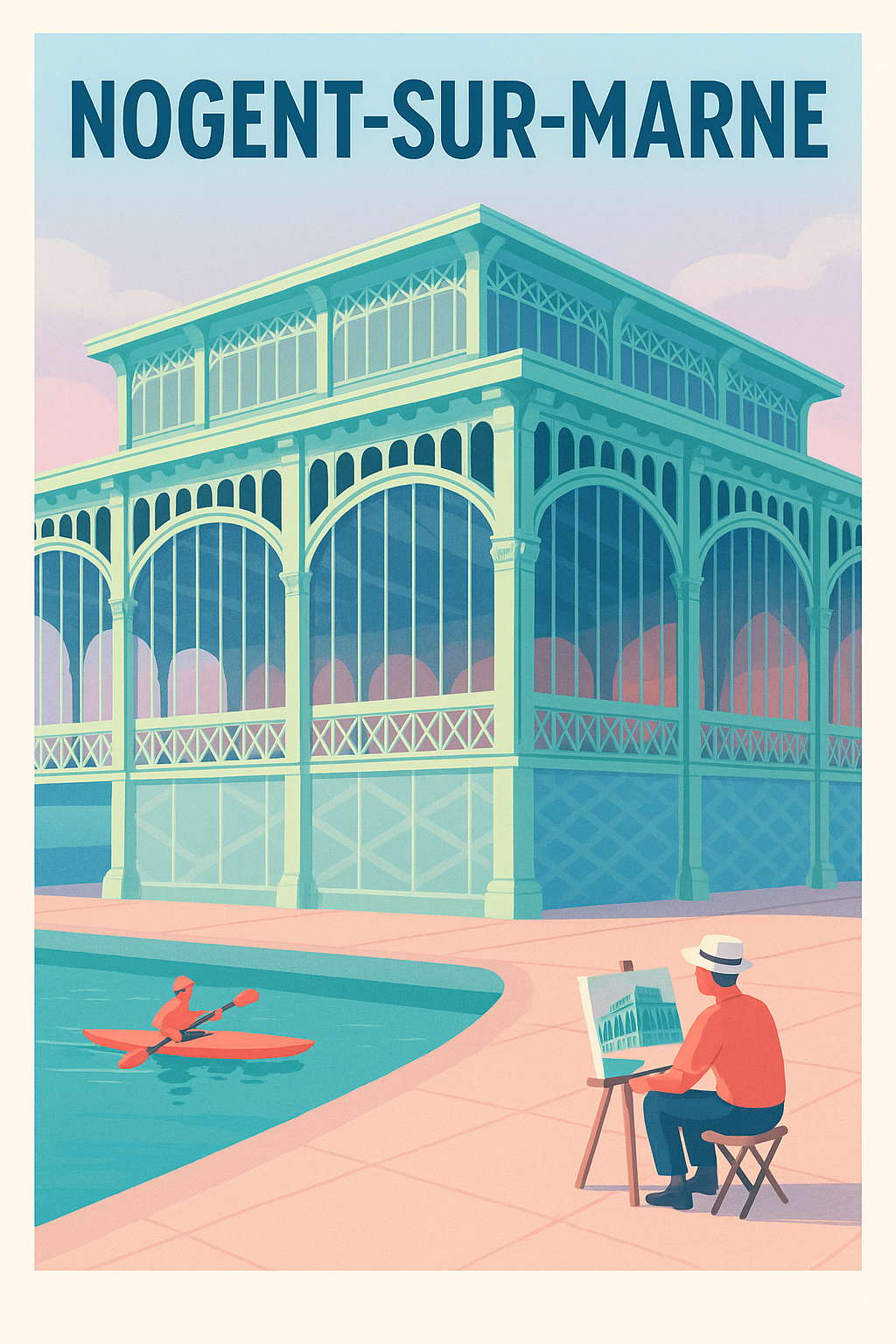 Affiche de Nogent-sur-Marne - L'art de la promenade au bord de l'eau