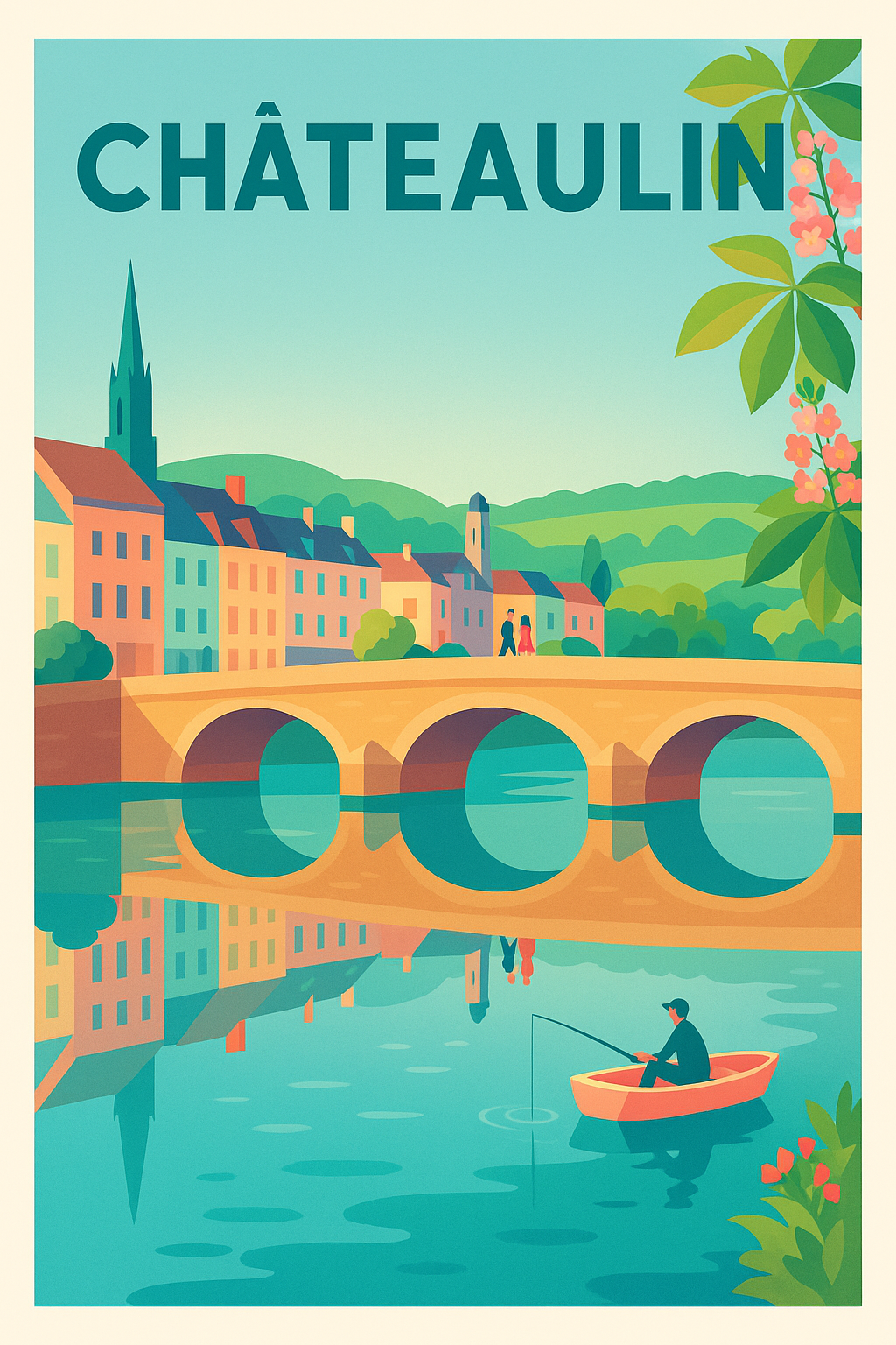 Affiche de Châteaulin - Tranquillité au fil de l'eau