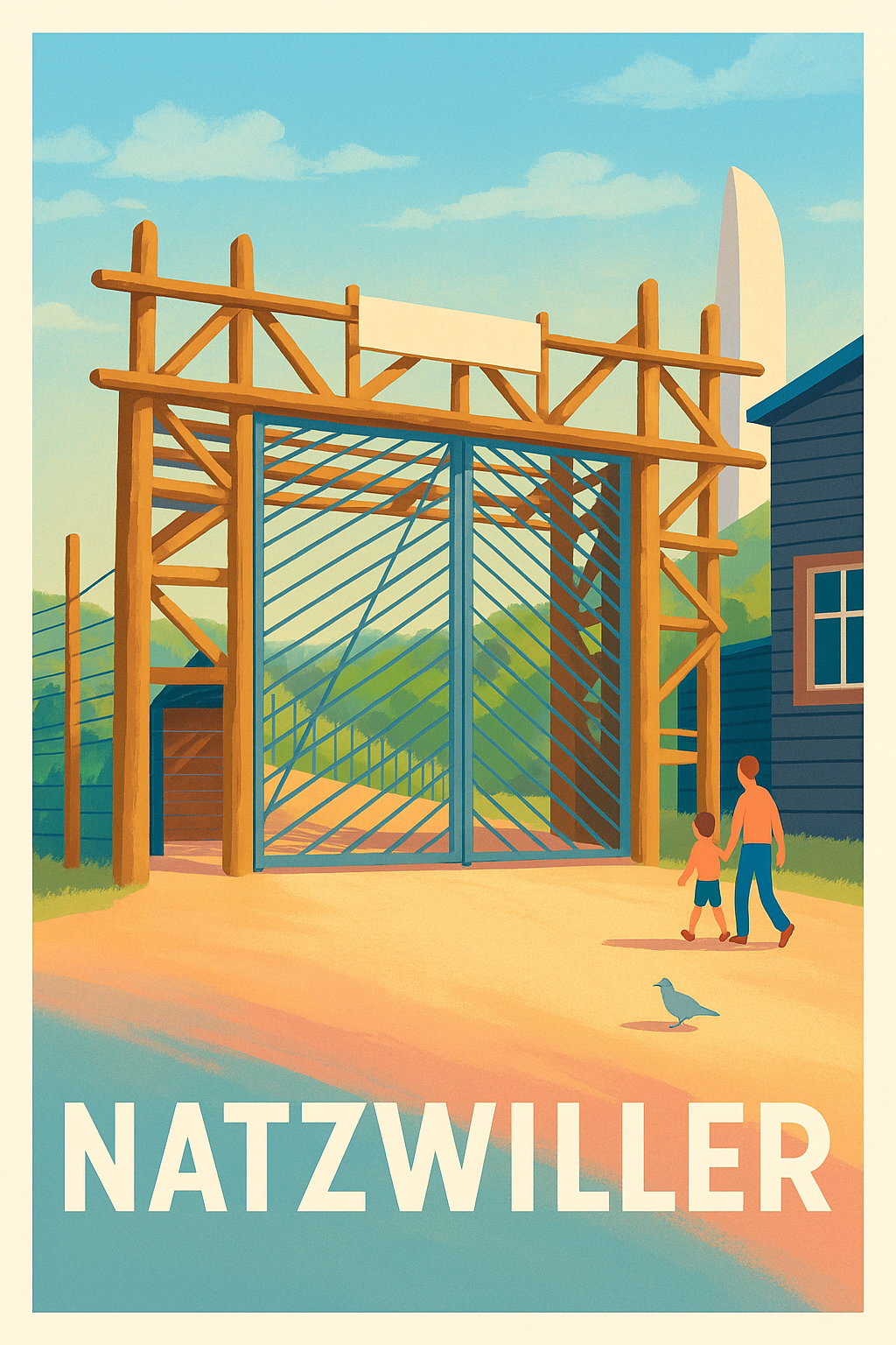 Affiche Natzwiller — Mémoire et Histoire en Douceur · poster d'art de Natzwiller