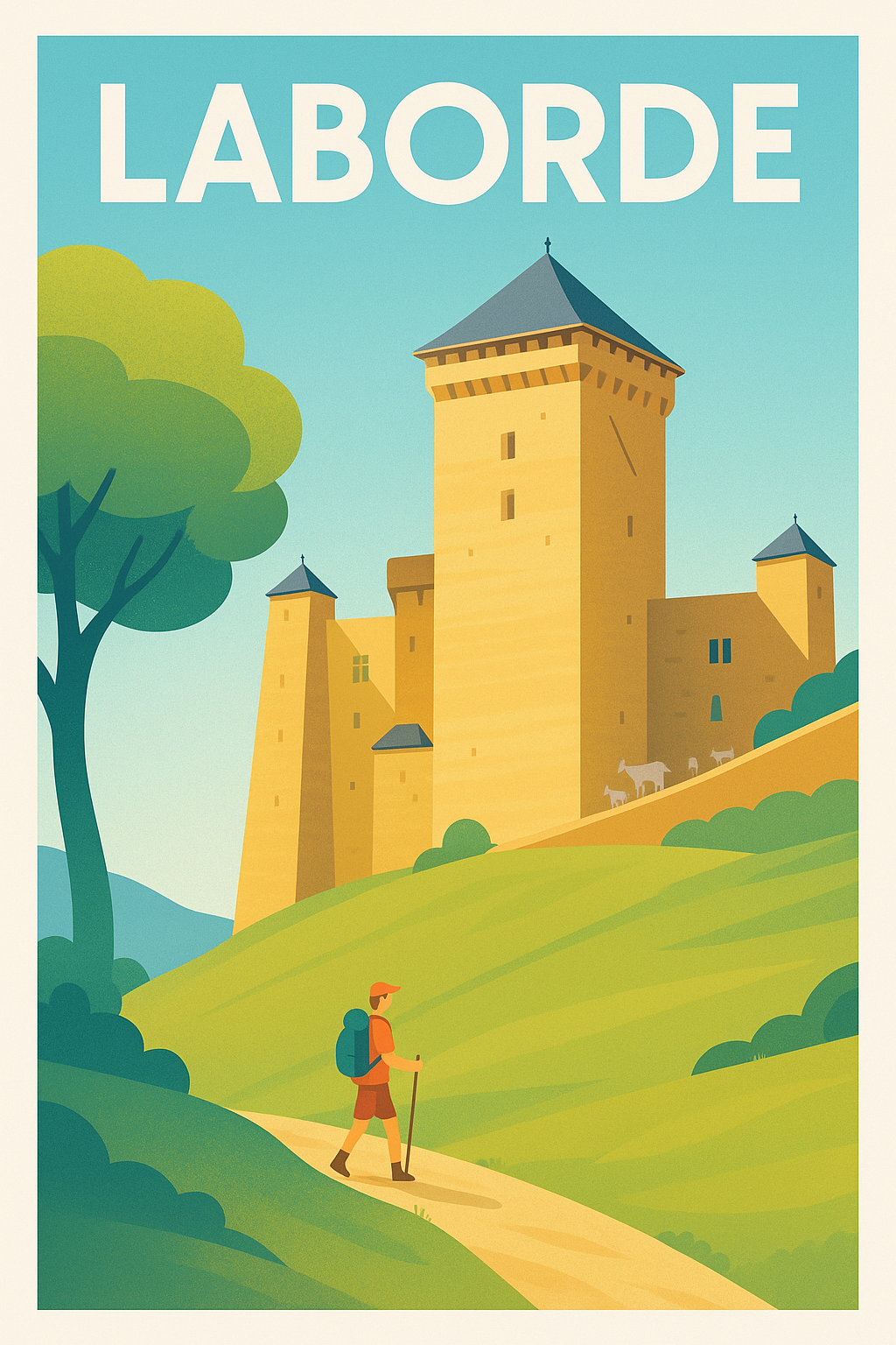 Affiche de Laborde - L'appel du château et de la nature