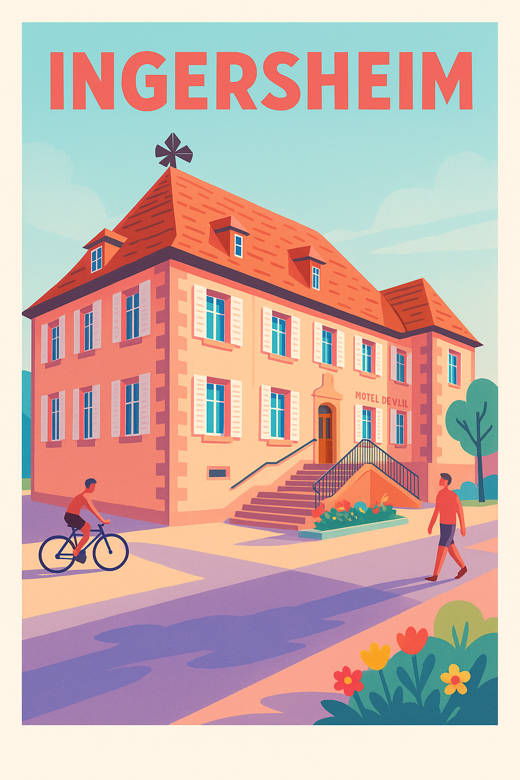 Affiche de Ingersheim - Charme pittoresque et douceur de vivre