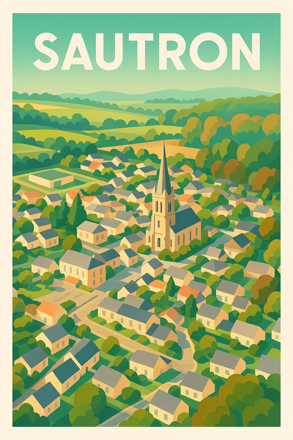 Affiche de Sautron - L'Essence d'un Village Pittoresque