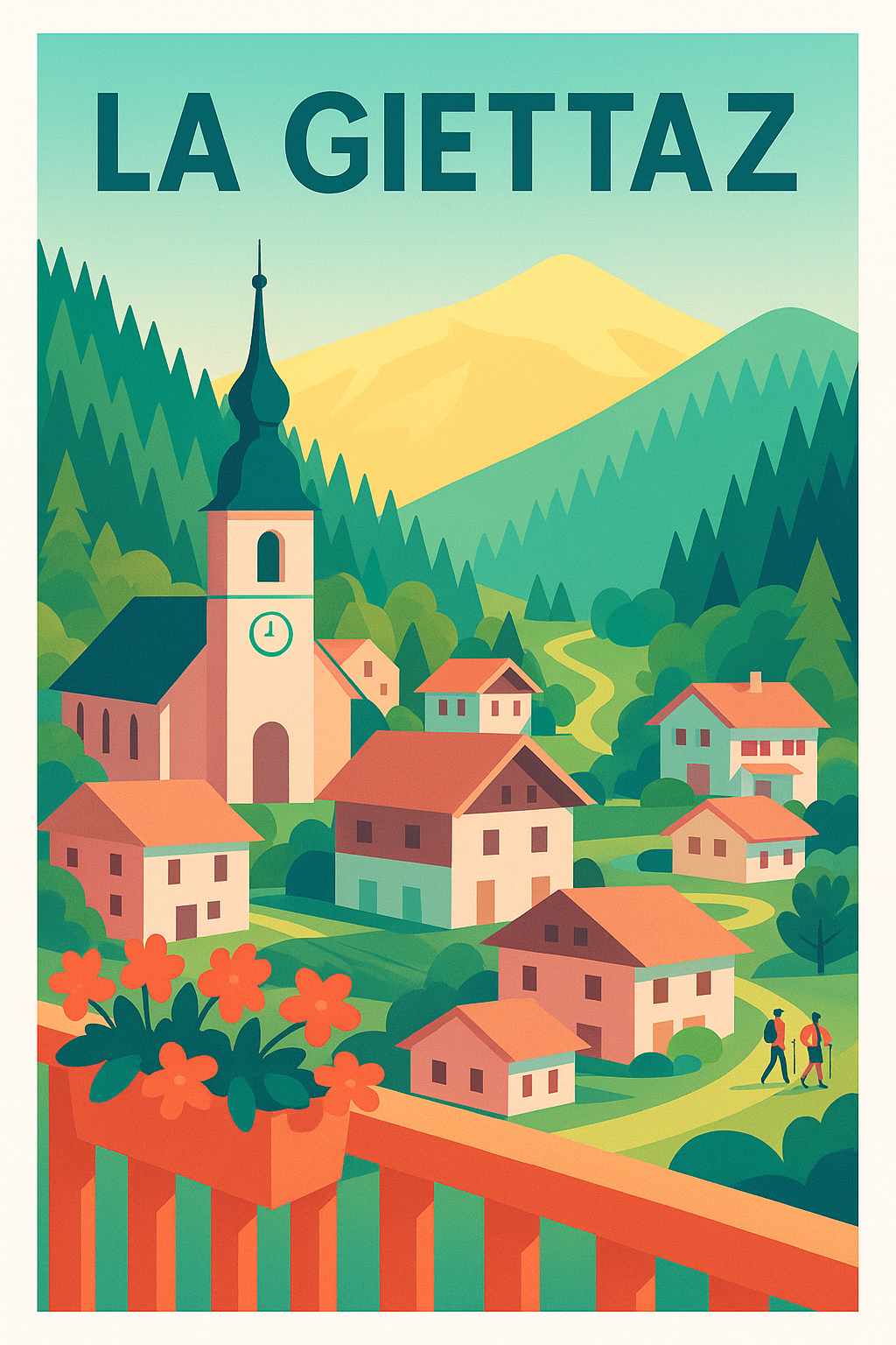 Affiche de La Giettaz - Escapade bucolique en montagne